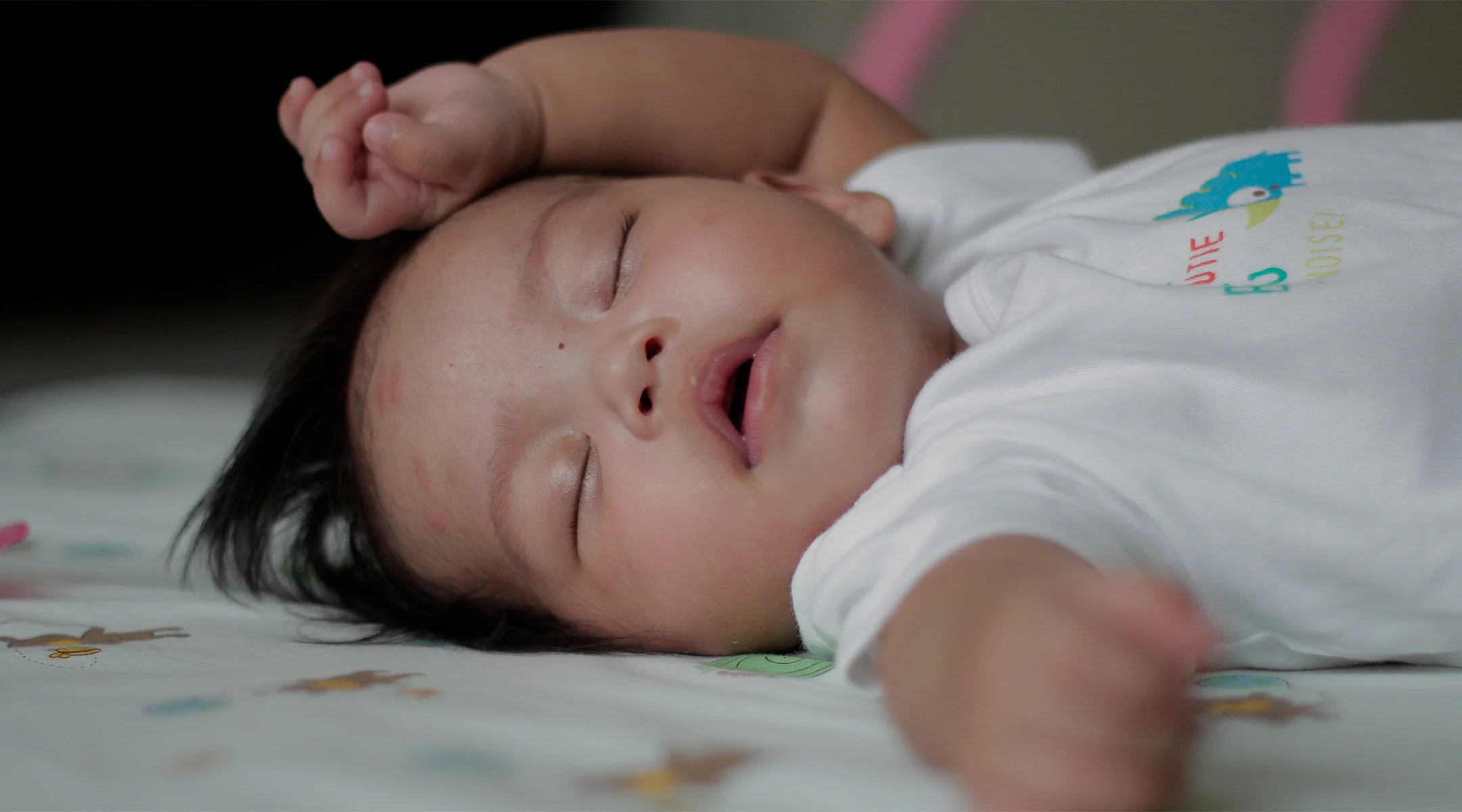 end night time feeding, sleeping baby