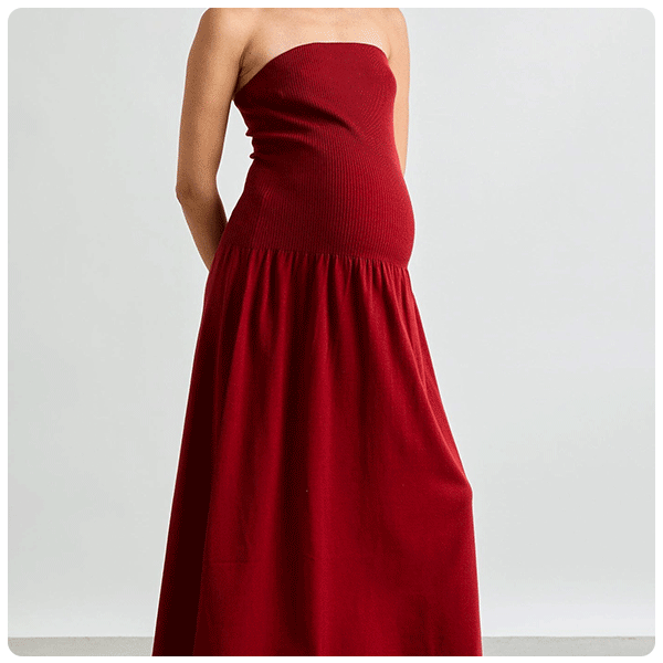 HATCH Collection The Fiona Strapless Knit Dress