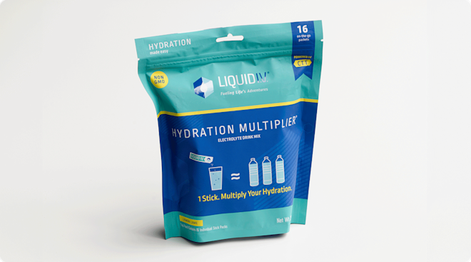 pack of liquid IV hydration multiplier supplement
