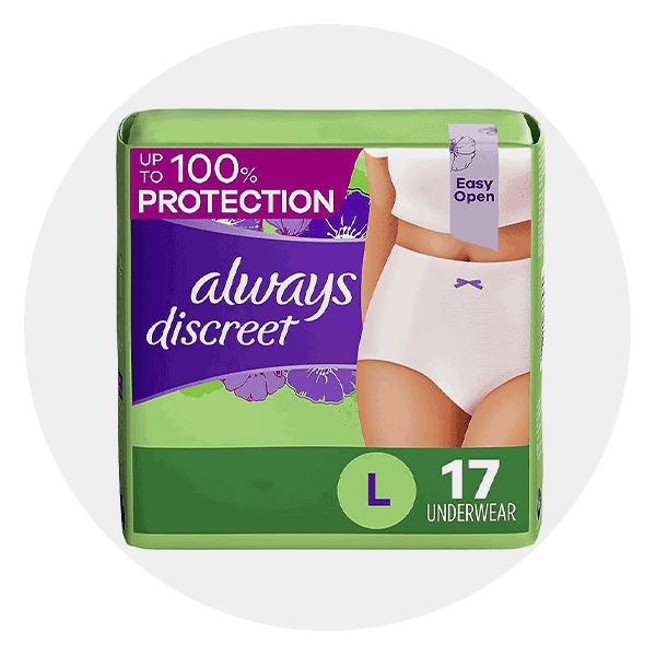Lot Detail - Always Discreet, Incontinence & Postpartum Underwear for Women  Large, 28 Count