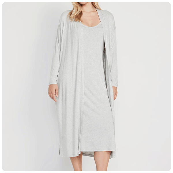 Old Navy Maternity Robe and Nursing Nightgown Set