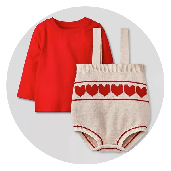 Cat & Jack Baby Girls' Heart Sweater Set