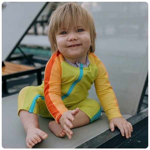 Swimzip Sunsuit Long Sleeve Romper Swimsuit