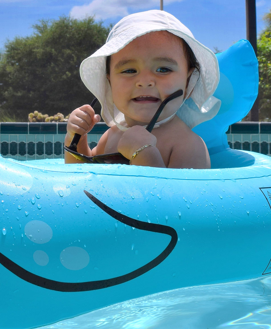 baby boy swim float