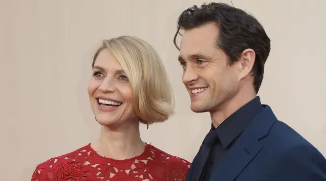 Claire Danes and Hugh Dancy attend the World Premiere of "Downton Abbey: A New Era" at Cineworld Leicester Square on April 25, 2022 in London, England