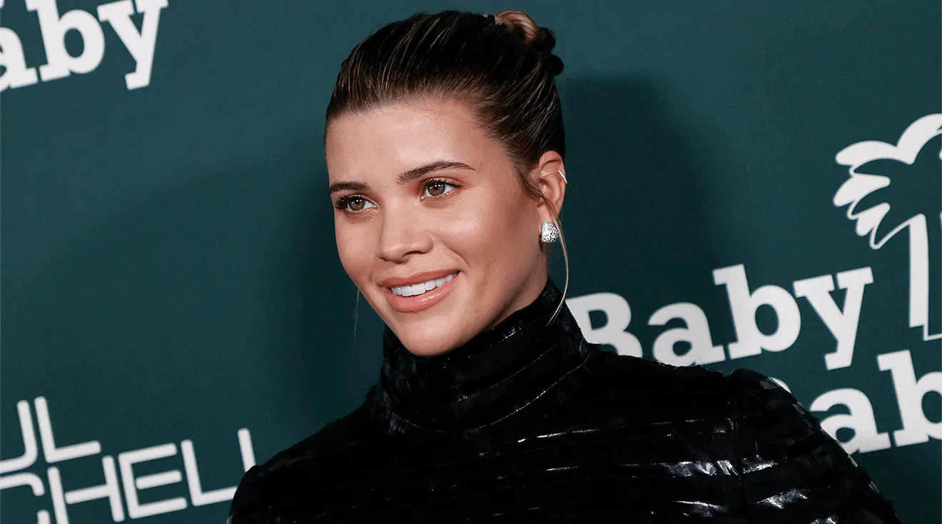 US model Sofia Richie arrives for the 2023 Baby2Baby Gala in Los Angeles, California, on November 11, 2023