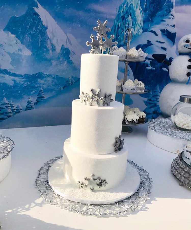 Winter wonderland hot sale diaper cake