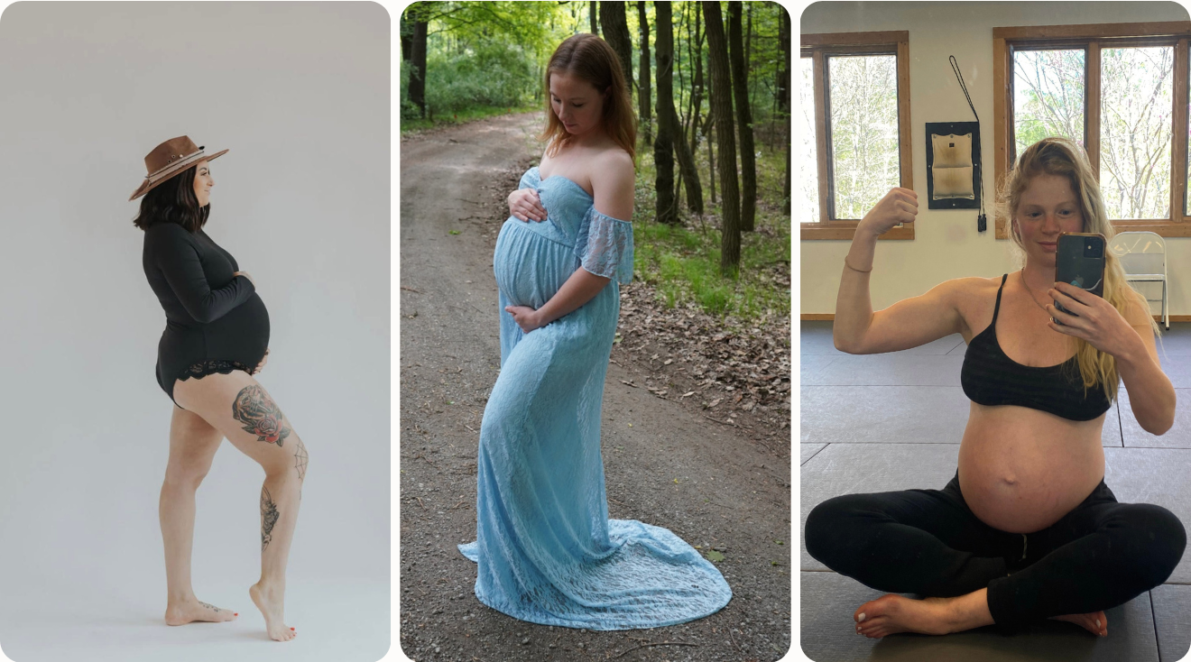 week 36 pregnant belly