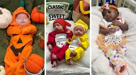 These tiny babies in tiny costumes in NICU will melt your heart