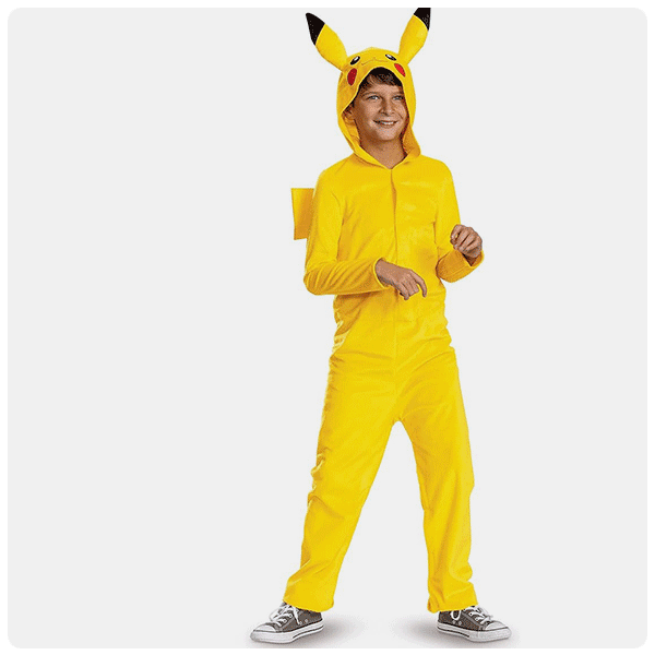 Disguise Official Adaptive Pokemon Pikachu Hooded Jumpsuit