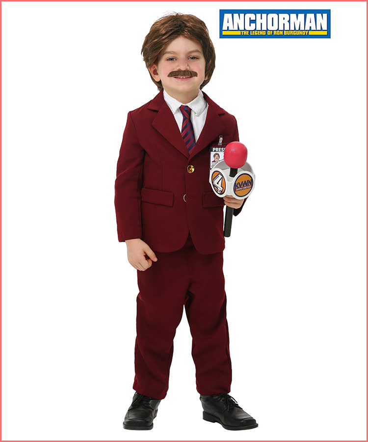 Ron Burgundy CARD FACE MASK MASKS FOR PARTY FUN HALLOWEEN FANCY DRESS UP
