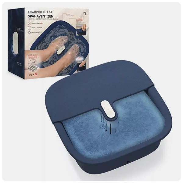 Sharper Image Massager Foot Bath Zen with Splash Guard