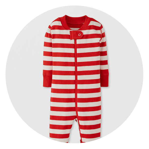 Hanna Andersson Baby Striped 2-Way Zip Sleeper