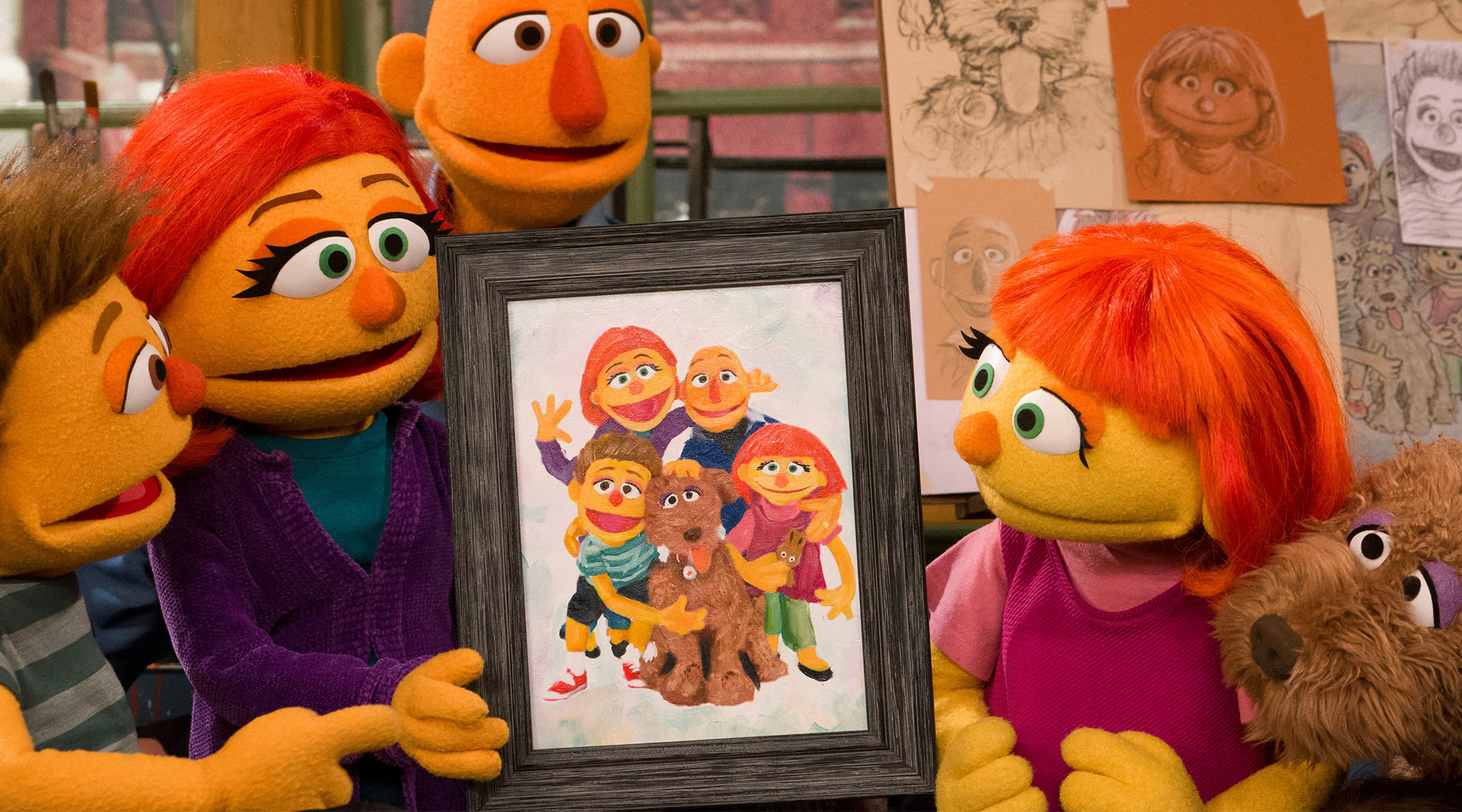 Sesame Street Julia Family