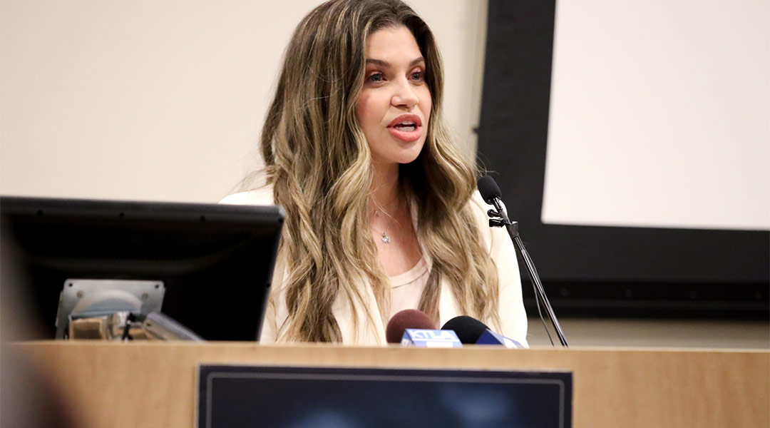 danielle fishel speaks at L.A. children's hospital about the bond she has with other NICU parents