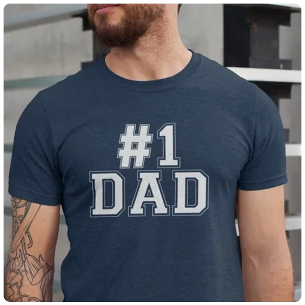 ShoppingStation06 Number 1 Dad Shirt
