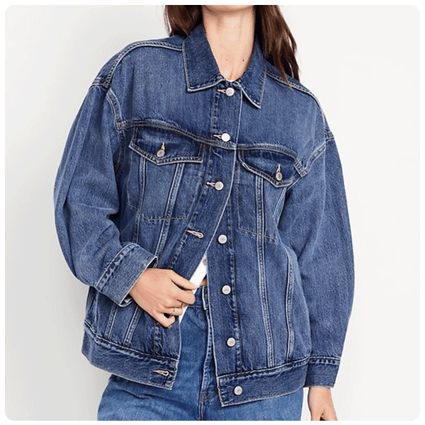 Old Navy Oversized Denim Trucker Jacket