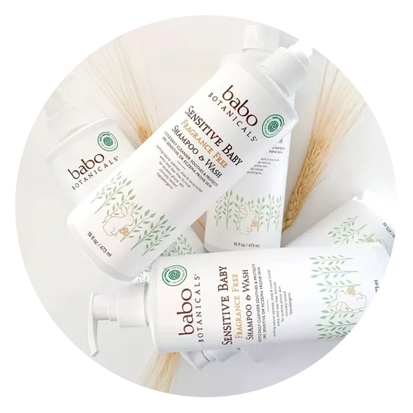 Babo Botanicals Sensitive Baby Fragrance-Free Shampoo & Wash
