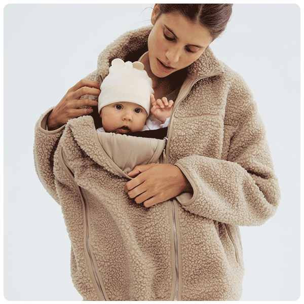 H&M MAMA Before & After Babywearing Fleece Jacket