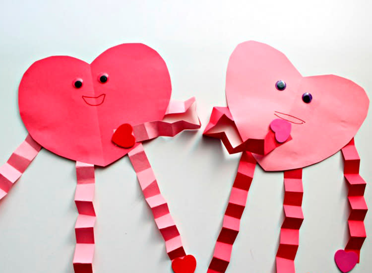 Paper Heart Craft  Valentine Crafts for Kids 