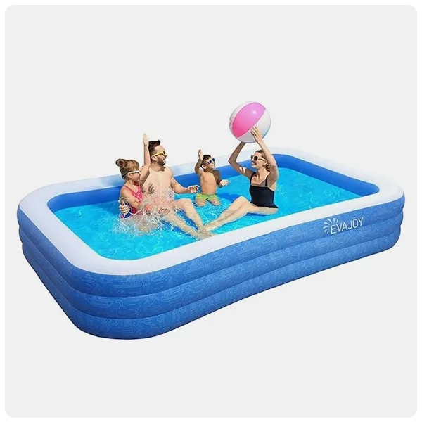 Evajoy Large Inflatable Kiddie Pool