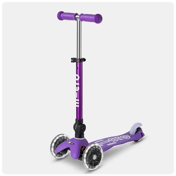 Micro Kickboard Mini Deluxe Foldable LED Scooter  