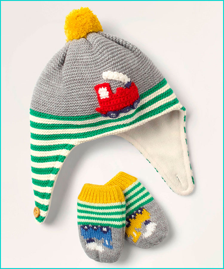 baby boy winter hats and mittens