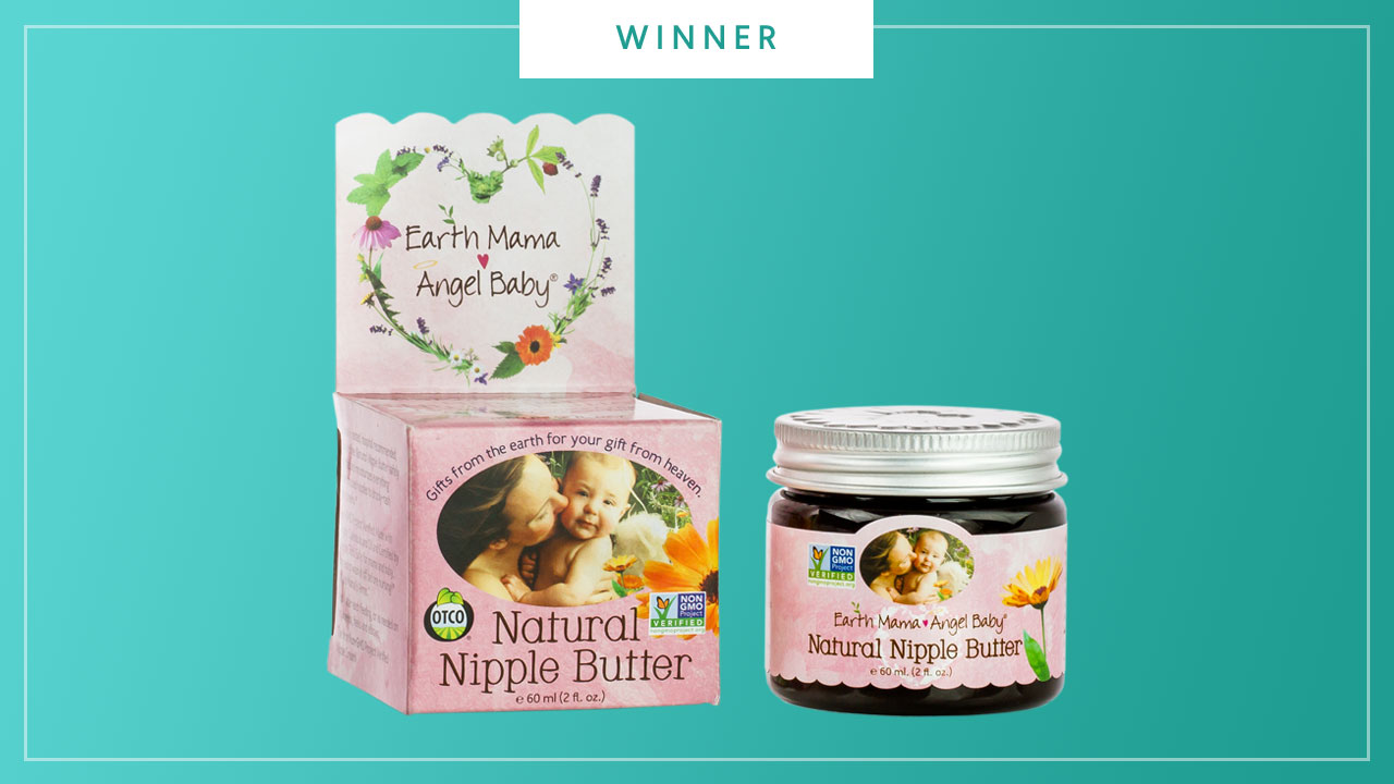 The Earth Mama Angel Baby Natural Nipple Butter wins the 2017 Best of Baby Award from The Bump
