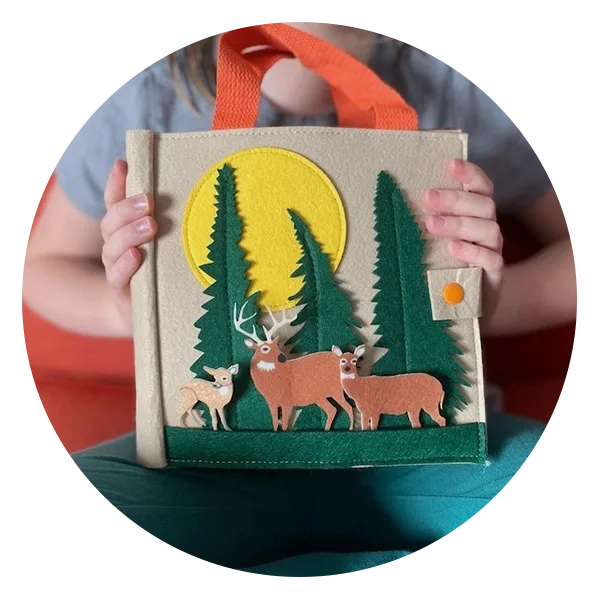 RoseauRoots Woodland Felt Quiet Book