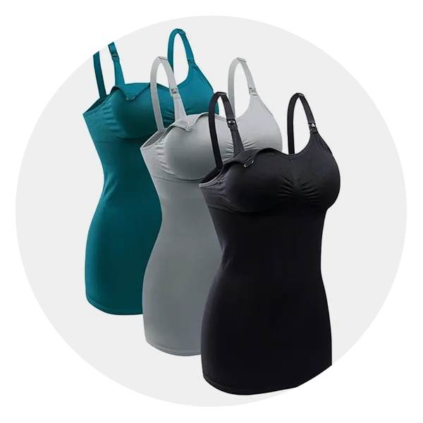 Brlido Nursing Tank Top, 3 Pack
