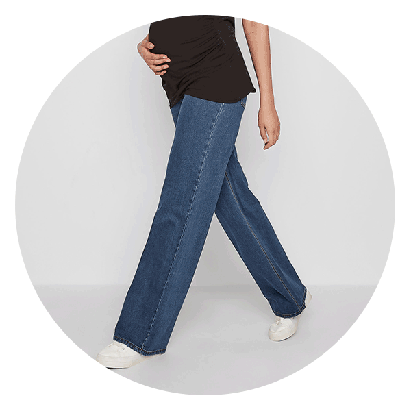Long Tall Sally LTS Tall Maternity Black Jersey Leggings Trouser UK Size 16