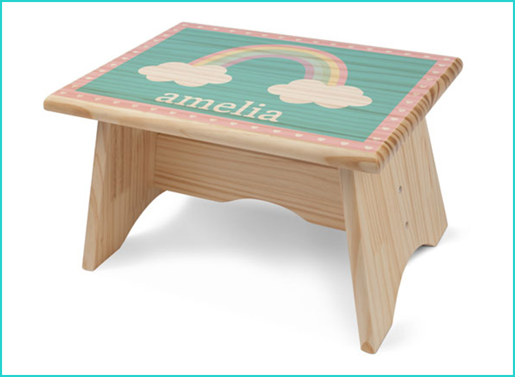 wooden stool for kids