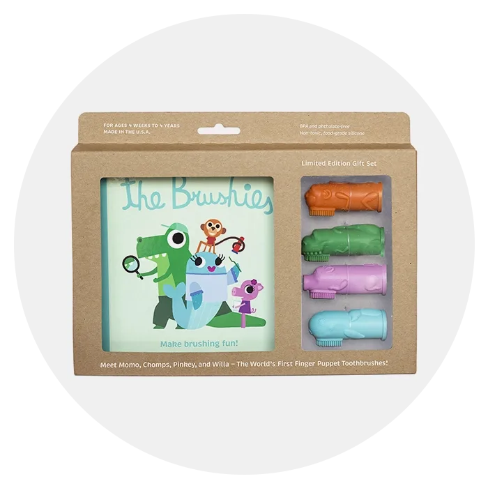 Brushies Full Set with Book Gift for 1 Year Old