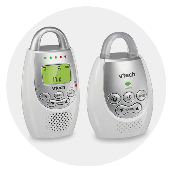 VTech DM221 Audio Baby Monitor with up to 1,000 ft of Range, Vibrating Sound-Alert