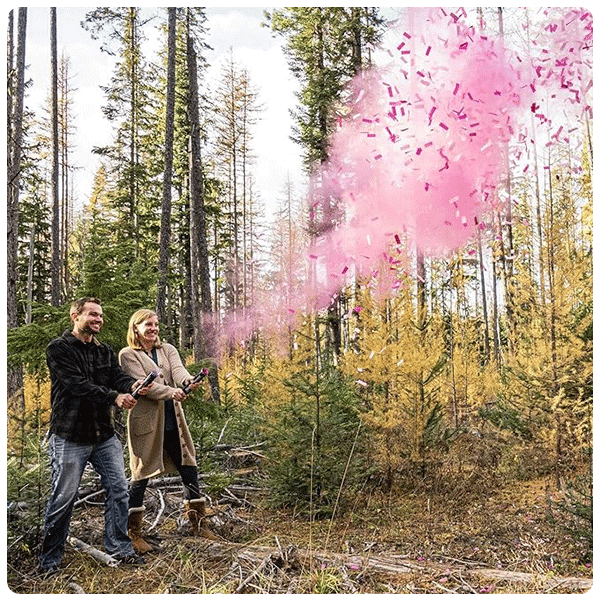 Baby Surprise Co Gender Reveal Cannons Confetti Powder Poppers