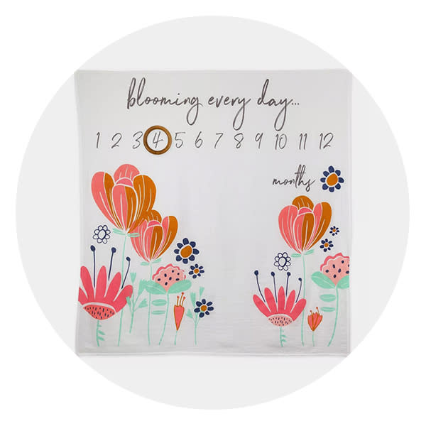 Honest Baby Organic Cotton Muslin Giftable Milestone Blanket