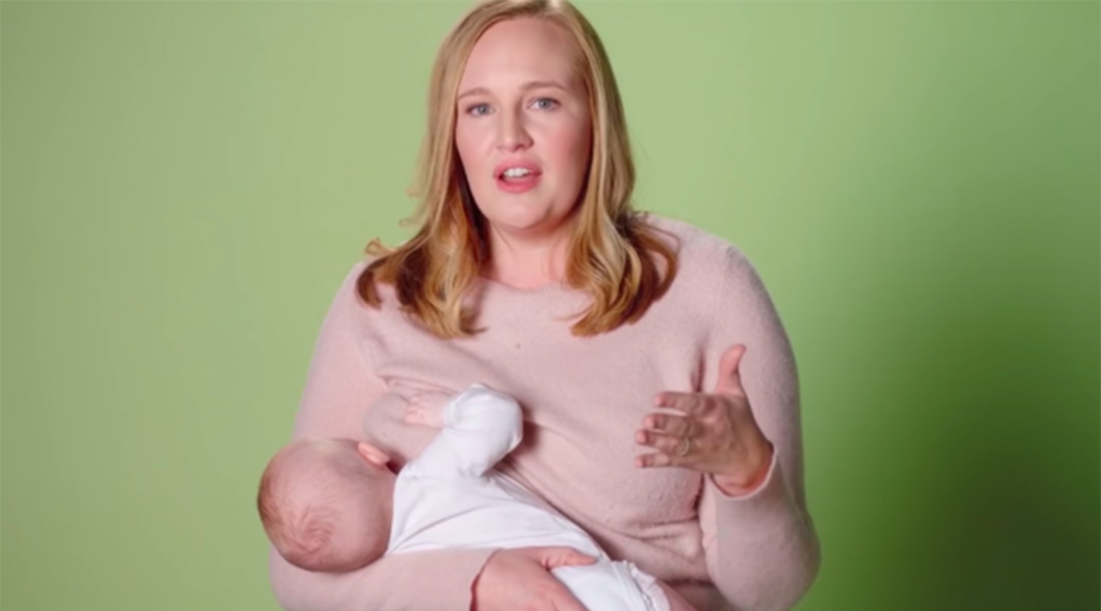 Kelda Roys breastfeeding her daughter