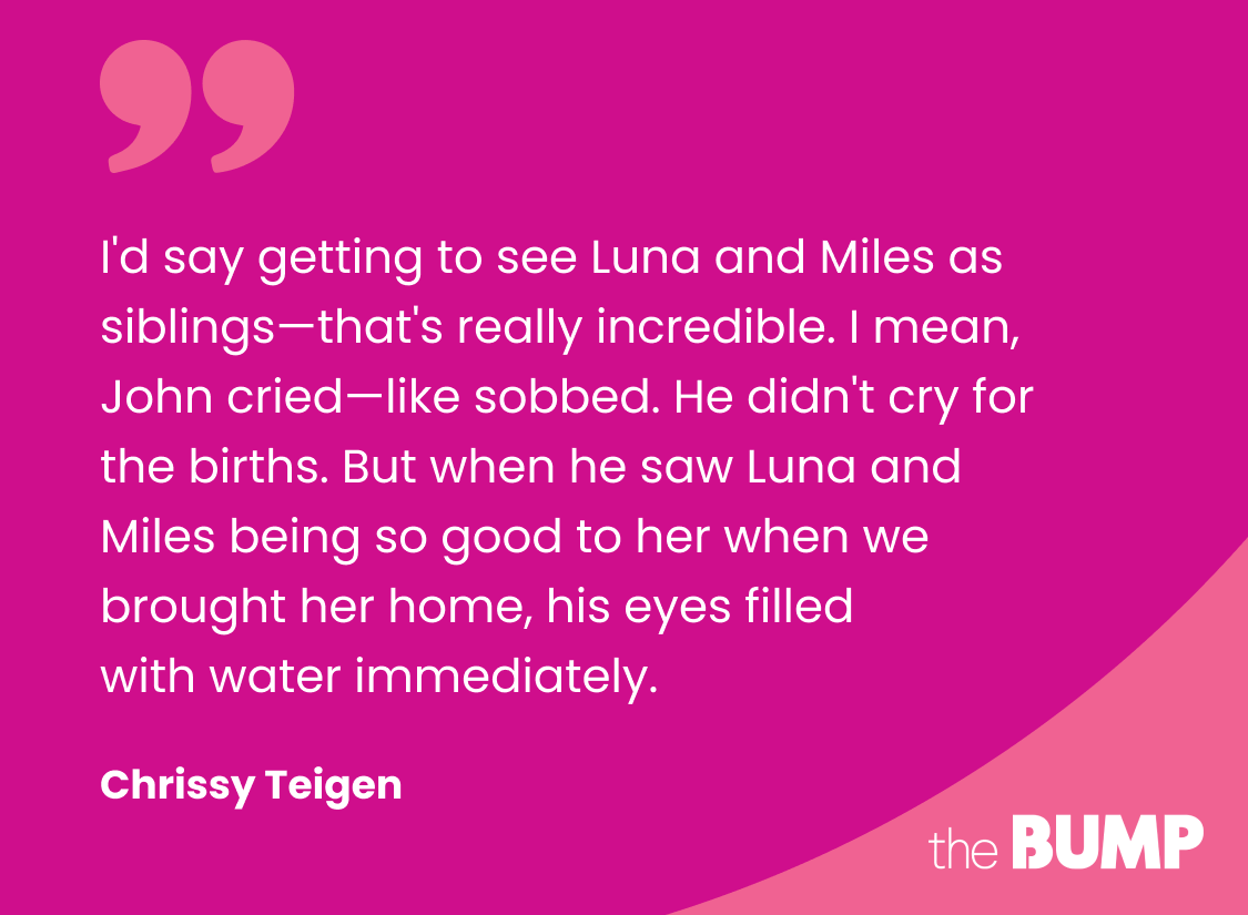 Chrissy Teigen Talks to The Bump About Parenting