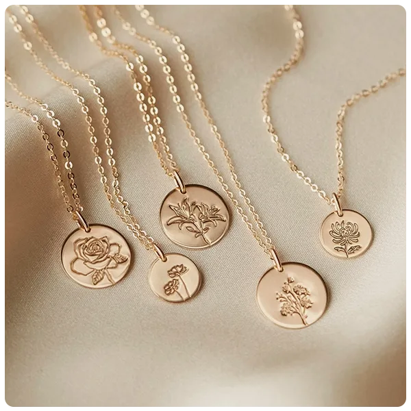 GLDN Birth Flower Necklace