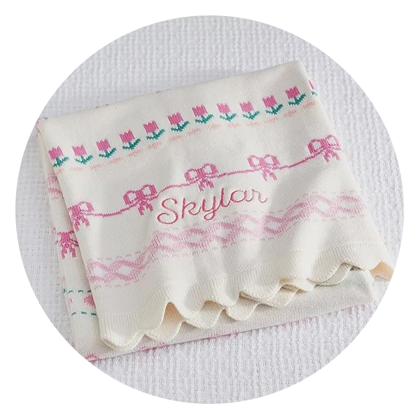 Pottery Barn Kids LoveShackFancy Fair Isle Baby Blanket 