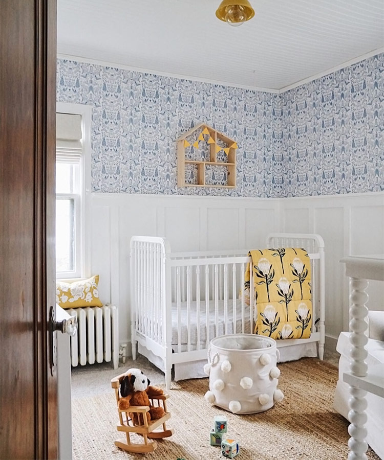 Blue baby clearance girl room