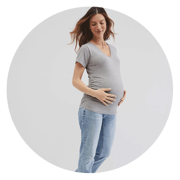 Cream Cargo Elastic Waist Maternity Pants– PinkBlush