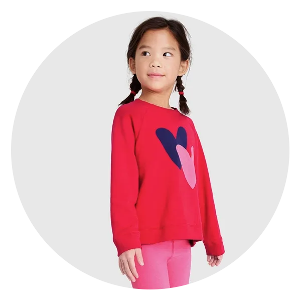 Primary Kids Double Heart Sweatshirt