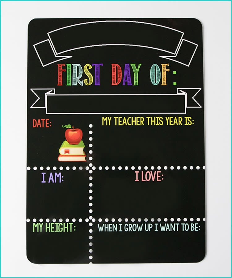 First Day of Preschool Sign PreK First Day of School Printable First