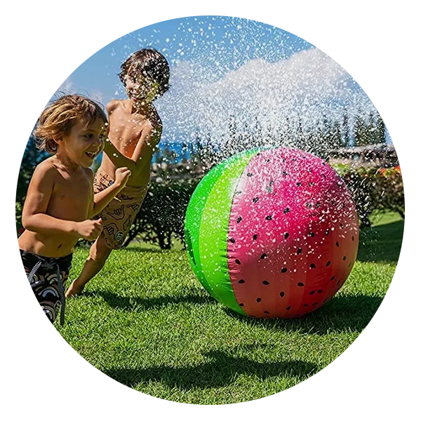 Colorful Fishing Net, Beach Balls and Other Beach Toys for Kids