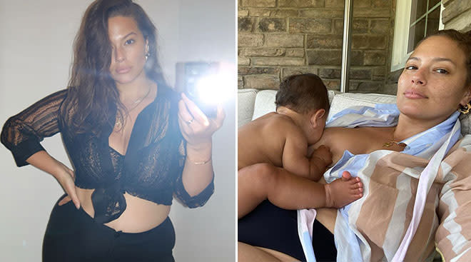 Ashley Graham just shared a photo of herself giving birth – and it is  powerful - HerFamily