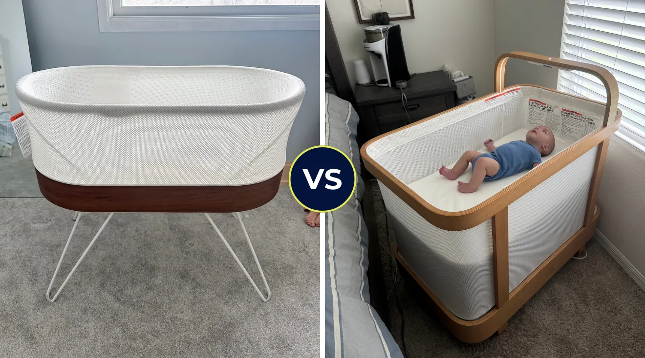 snoo smart bassinet vs cradlewise convertible smart bassinet