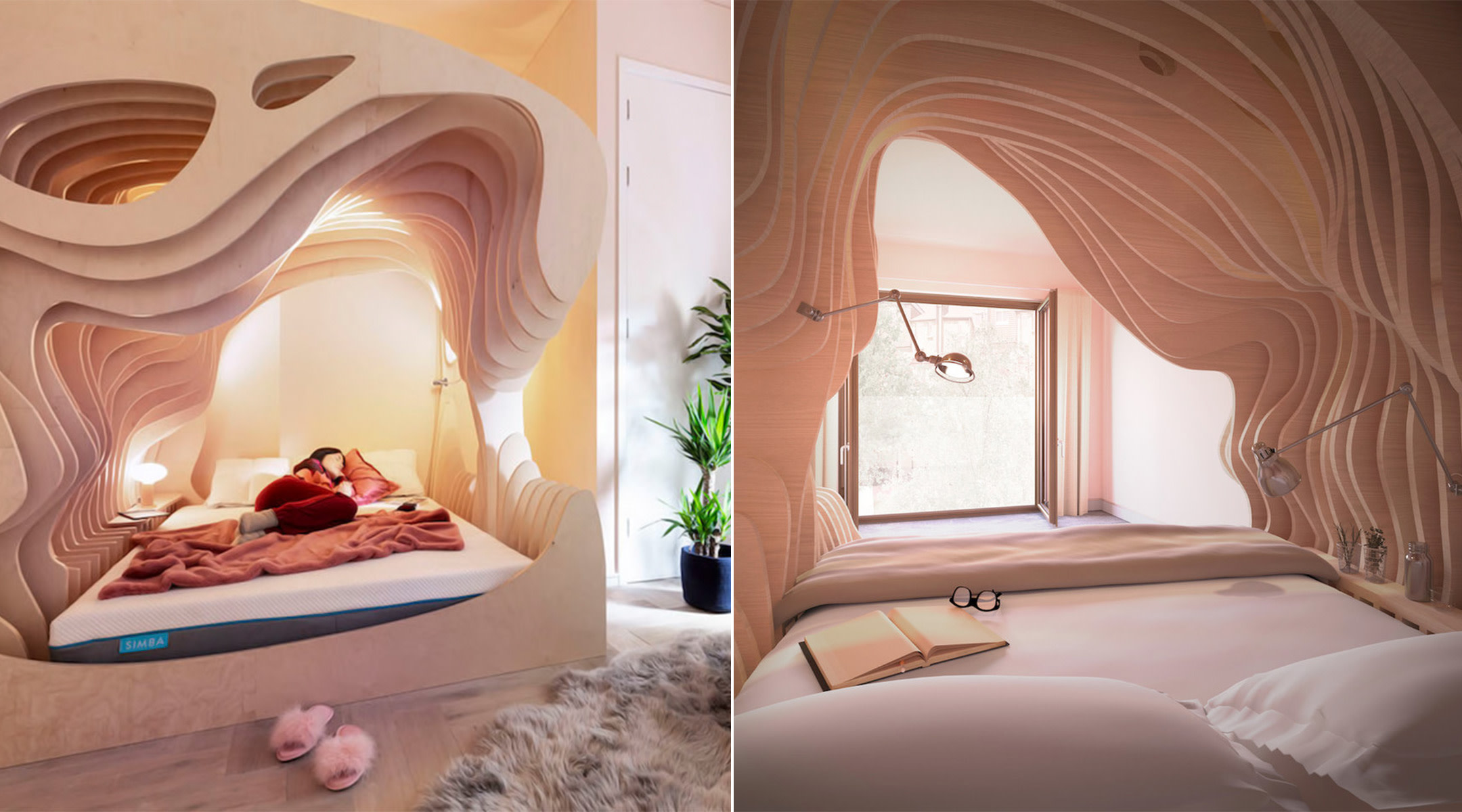 london hotel builds womb like rooms to promote better sleep
