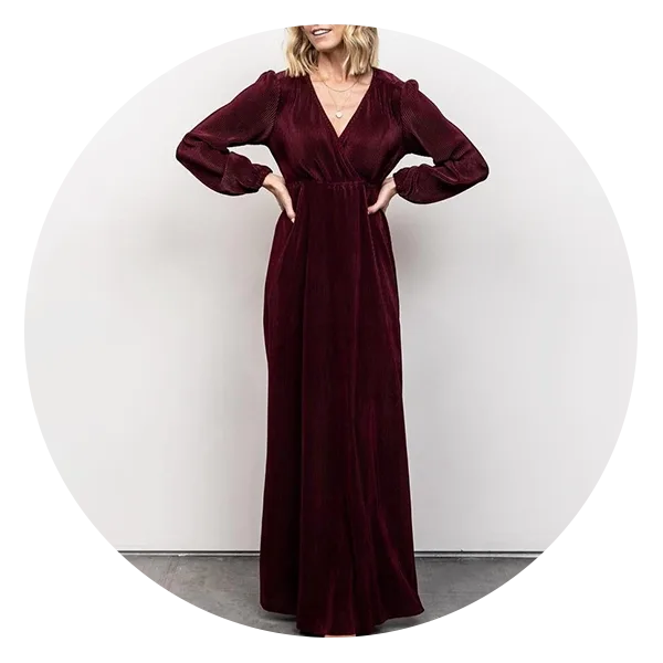 Venus Pleated Maxi Dress