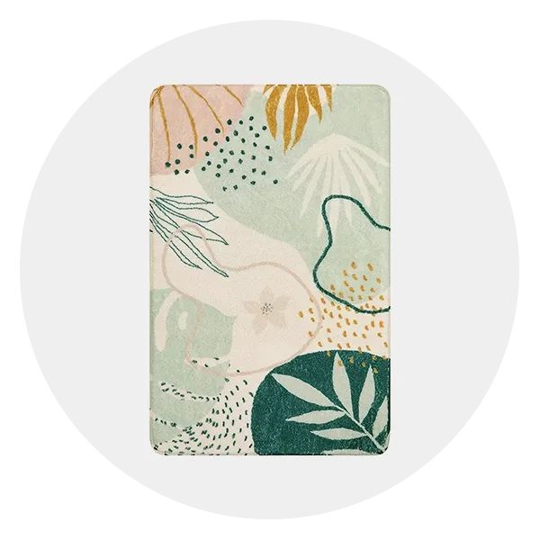 Lahome Green Washable Area Rug